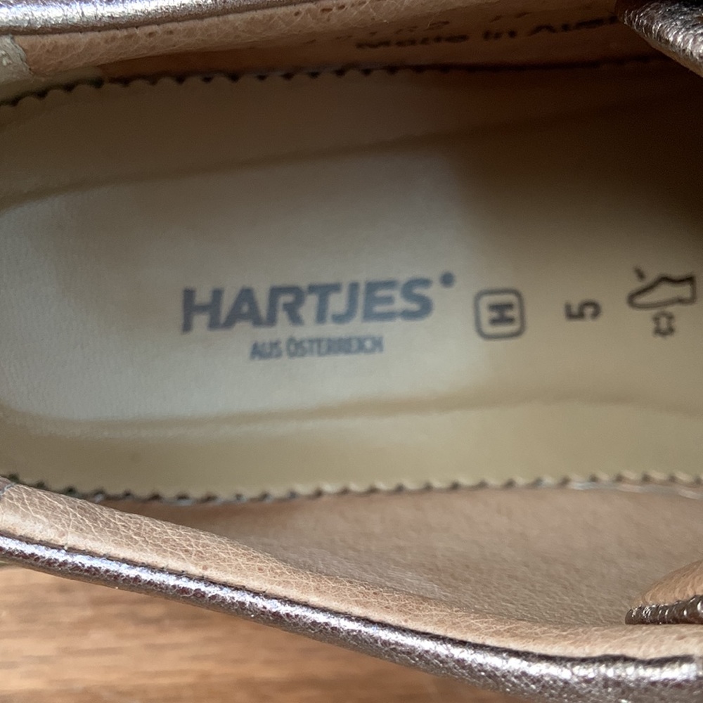 Hartjes mauve and rose gold sneakers, side zip, Size 7.5 - Picture 4 of 16